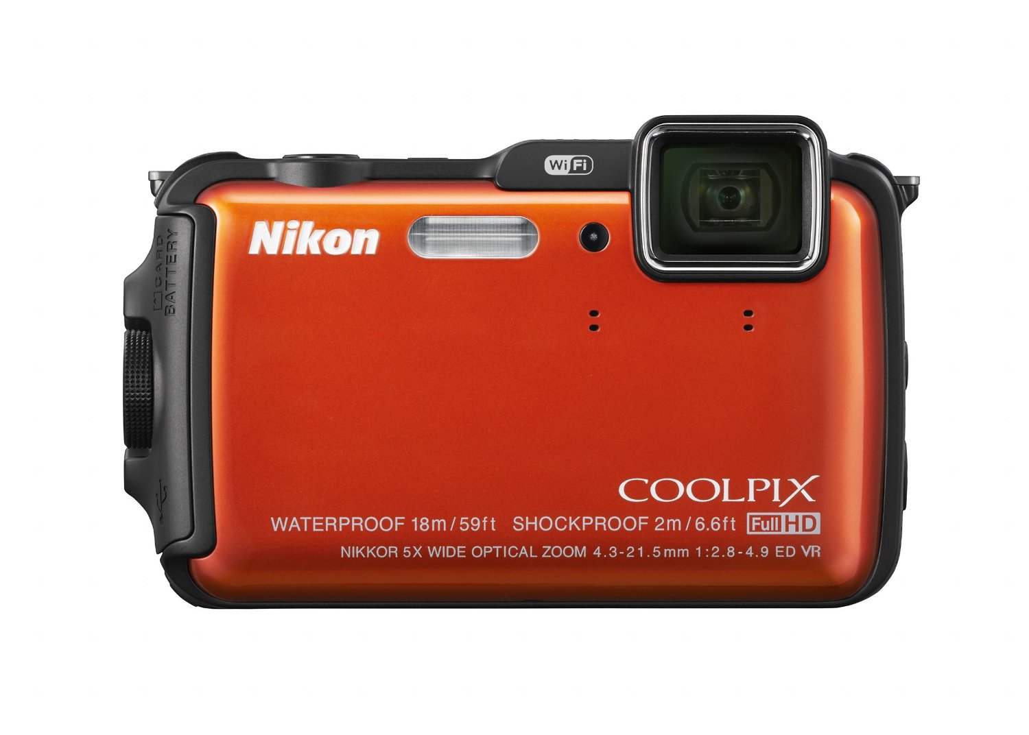 Nikon Coolpix aw120 16,0 megapíxeles cámara Impermeable (naranja)